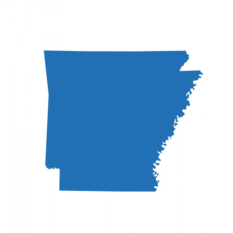 Arkansas state outline
