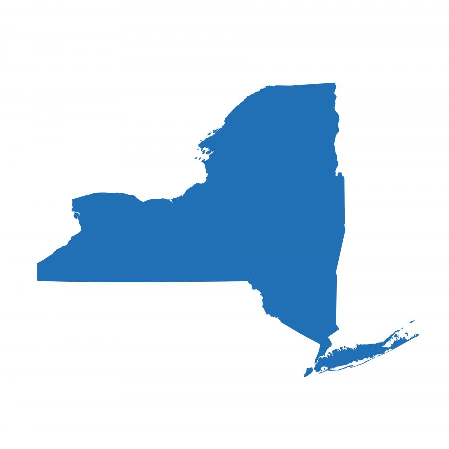 New York state outline
