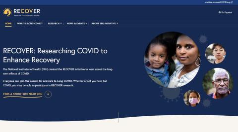 RECOVER Initiative homepage English